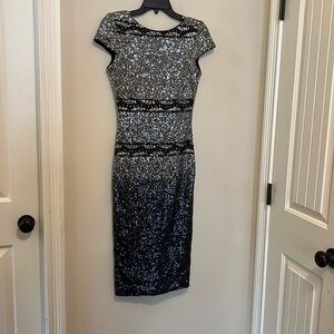Dress the Population short sleeve sequin dress